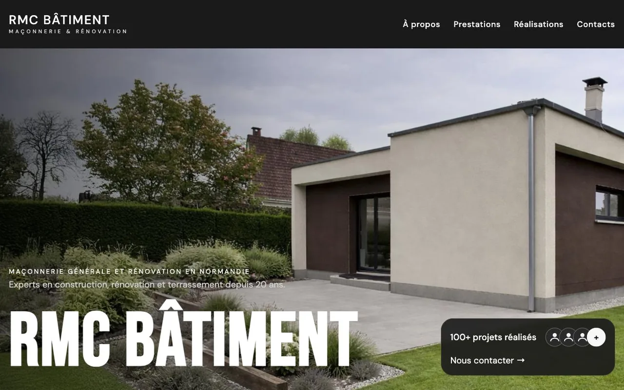Site de RMC Bâtiment