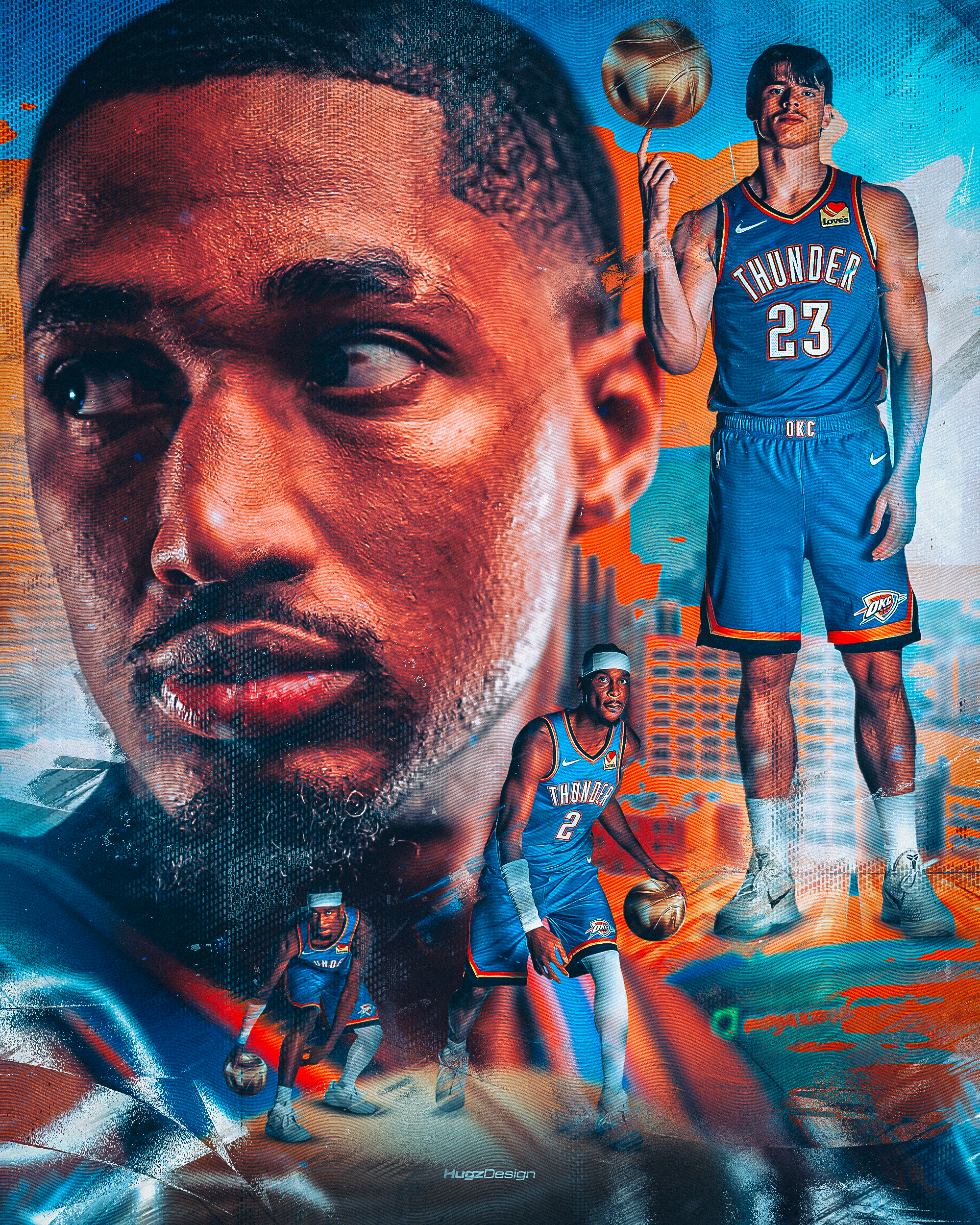 Création visuelle OKC - branding performance sportive